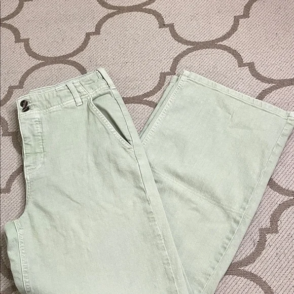 Anthropologie Pilcro Eventide High Rise Wide Leg Chino Trouser Pants, size 28 - Picture 9 of 16